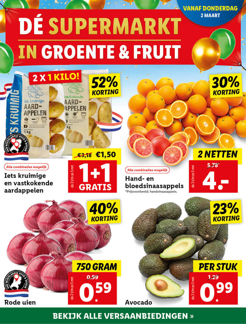 Al jaren beste in groente en fruit