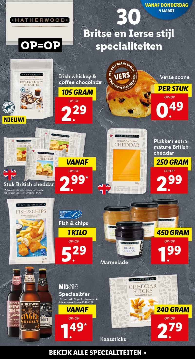30 Britse en Ierse stijl specialiteiten