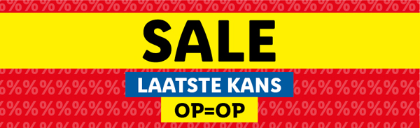 Bekijk alle SALE producten! Alleen online verkrijgbaar en op=op!