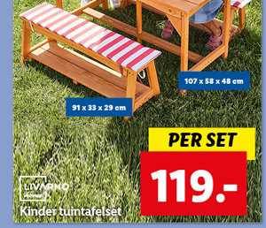 Livarno Home Kinder tuintafelset