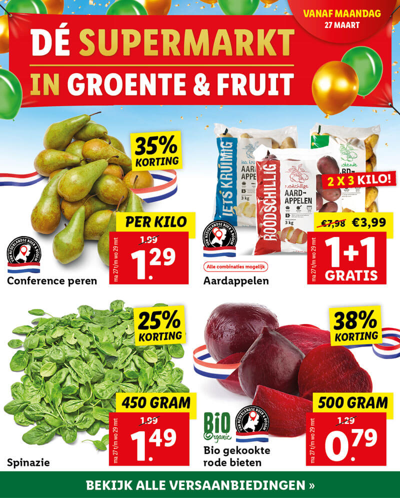 Al jaren beste in groente en fruit