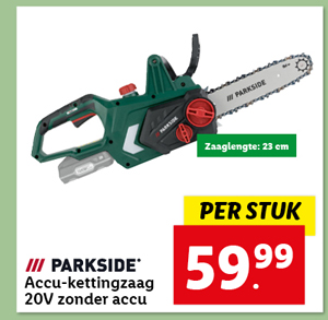 PARKSIDE Accu-kettingzaag 20V zonder accu