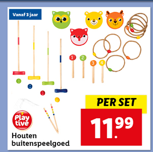 Playtive Houten buitenspeelgoed