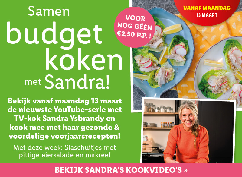 Samen budget koken met Sandra!
