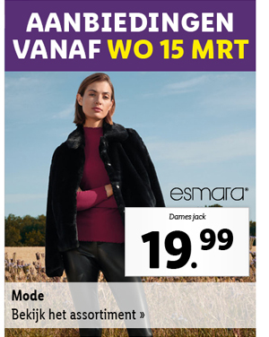 Bekijk alle aanbiedingen voor mode vanaf woensdag 15 maart