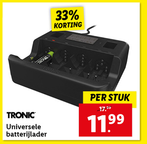 TRONIC® Universele batterijlader