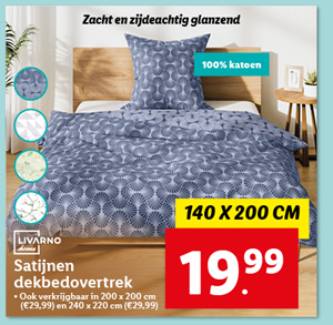 Livarno Home Satijnen dekbedovertrek