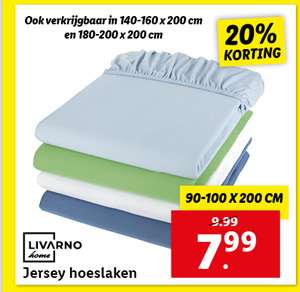 LIVARNO home Jersey hoeslaken