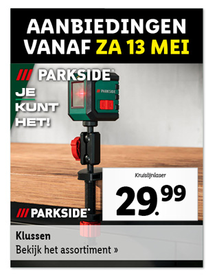 Bekijk alle aanbiedingen voor klusproducten vanaf zaterdag 13 mei
