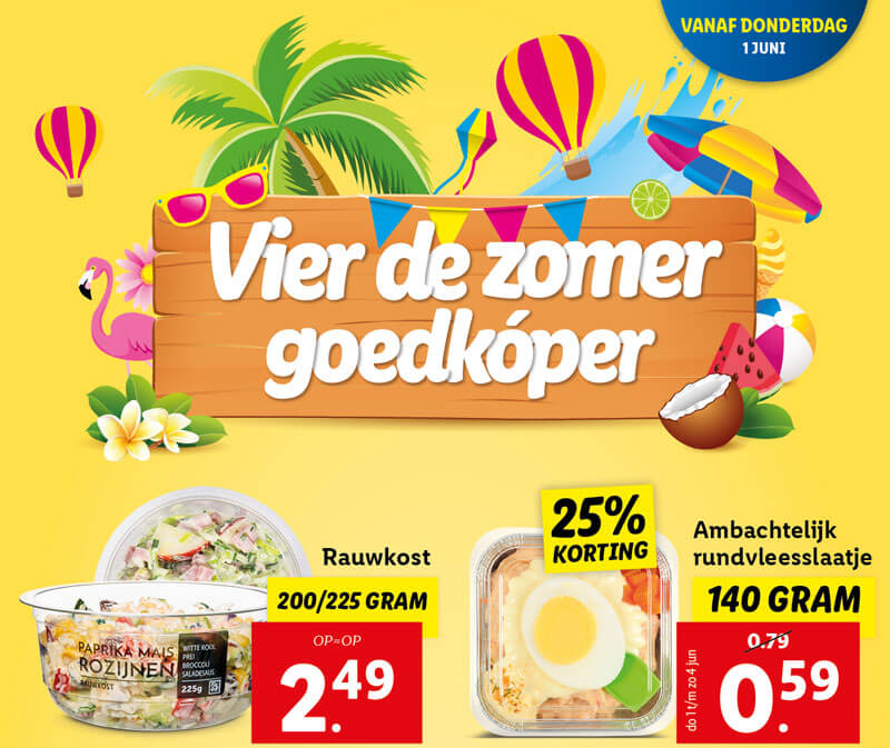 Vier de zomer goedkóper
