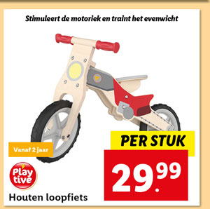 Playtive Houten loopfiets