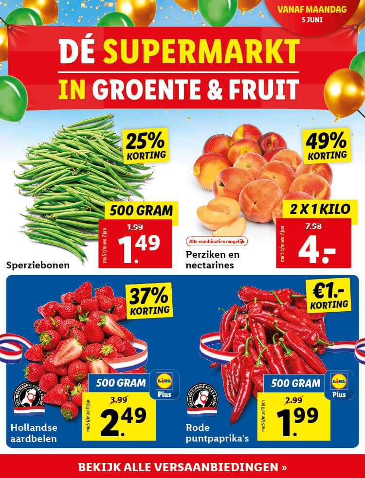 Verse groenten en fruit