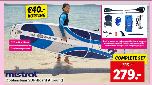 Mistral Opblaasbaar SUP-board Allround