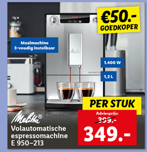 Melitta Volautomatische espressomachine E 950–213