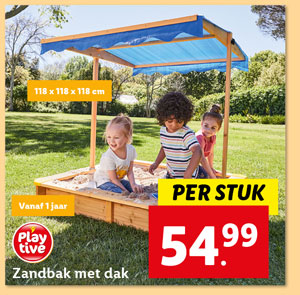 Playtive Zandbak met dak