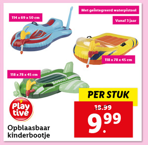 Playtive Opblaasbaar kinderbootje