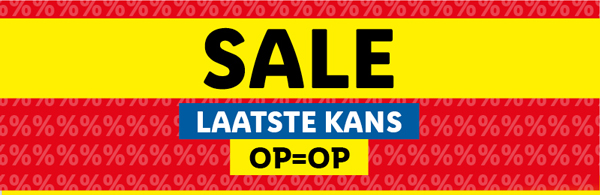Bekijk alle SALE producten! Alleen online verkrijgbaar en op=op!
