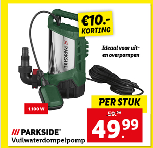 PARKSIDE® Vuilwaterdompelpomp 1100 W