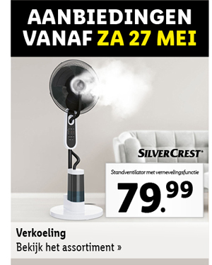 Bekijk alle aanbiedingen voor ventilatoren vanaf zaterdag 27 mei